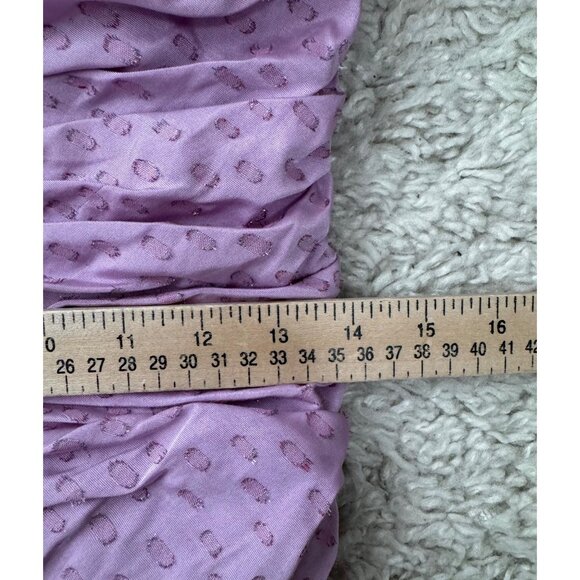 Anthropologie Hutch Ruched Wren off the shoulder Mini Dress lilac sz 6 - Picture 6 of 11